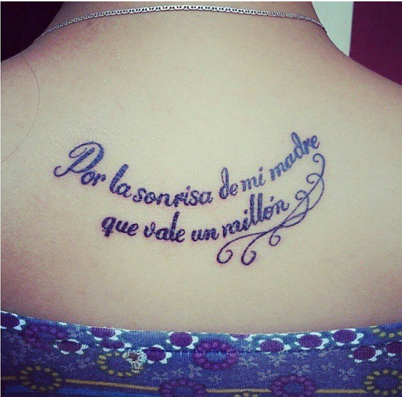 Frase Por La Sonrisa De Mi Madre Que Vale Un Millón Tatuajes Para