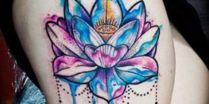 Flor De Loto Tattoo Acuarela Gastatuajes