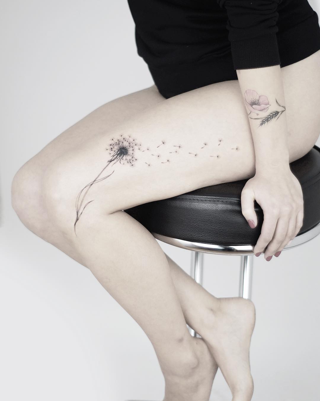 Tatuaje: Diente de León - Tatuajes para Mujeres