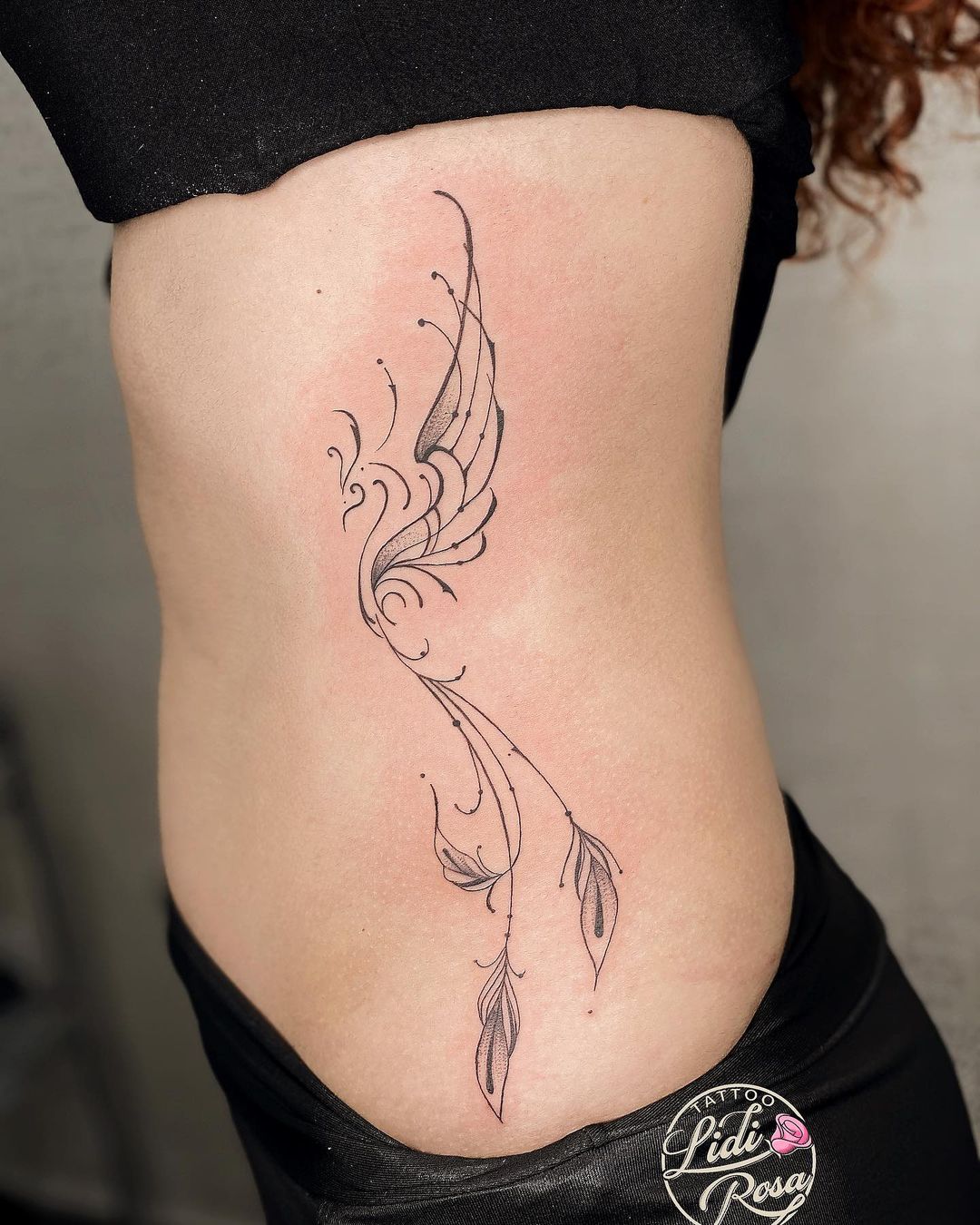 Tatuaje: Ave Fénix por Lidi Rosa - Tatuajes para Mujeres