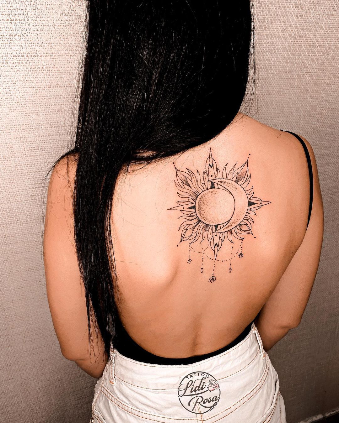 Tatuaje: Tatuaje Luna y Sol por Lidi Rosa - Tatuajes para Mujeres